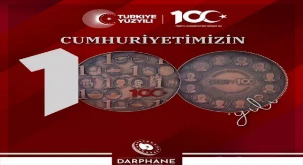 Darphane Cumhuriyet’in 100. Yılı’na özel hatıra para bastı