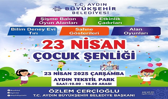 Aydın'da 23 Nisan Coşkuyla Kutlanacak!
